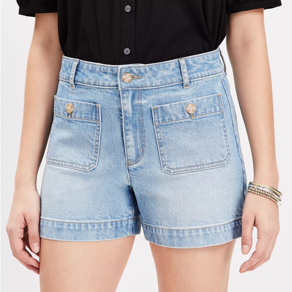 LOFT Light Wash Palmer Denim Short